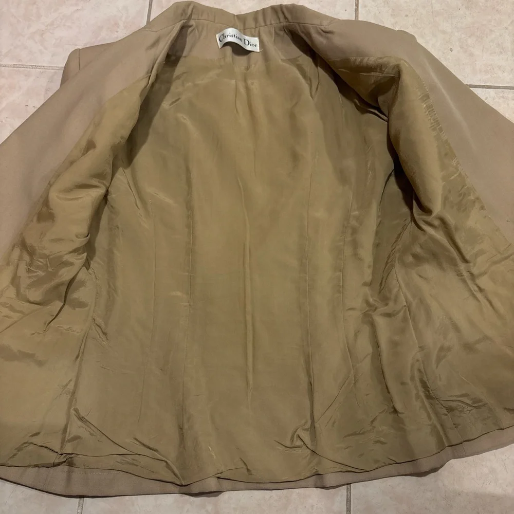 Dior Classic Beige Blazer and Skirt Set